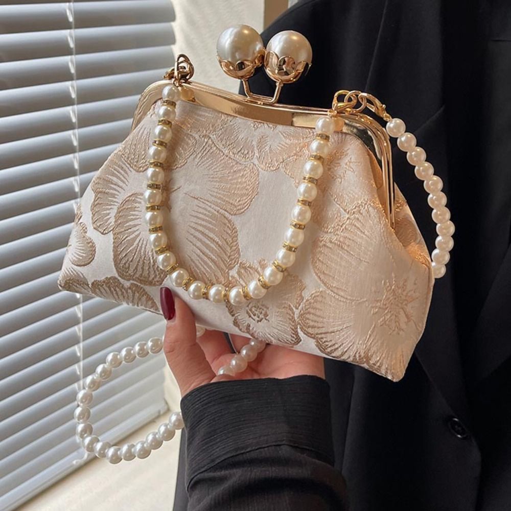 Women'S Accessories Handbags - Pearl Chinese Style Handbag Shoulder Kiss