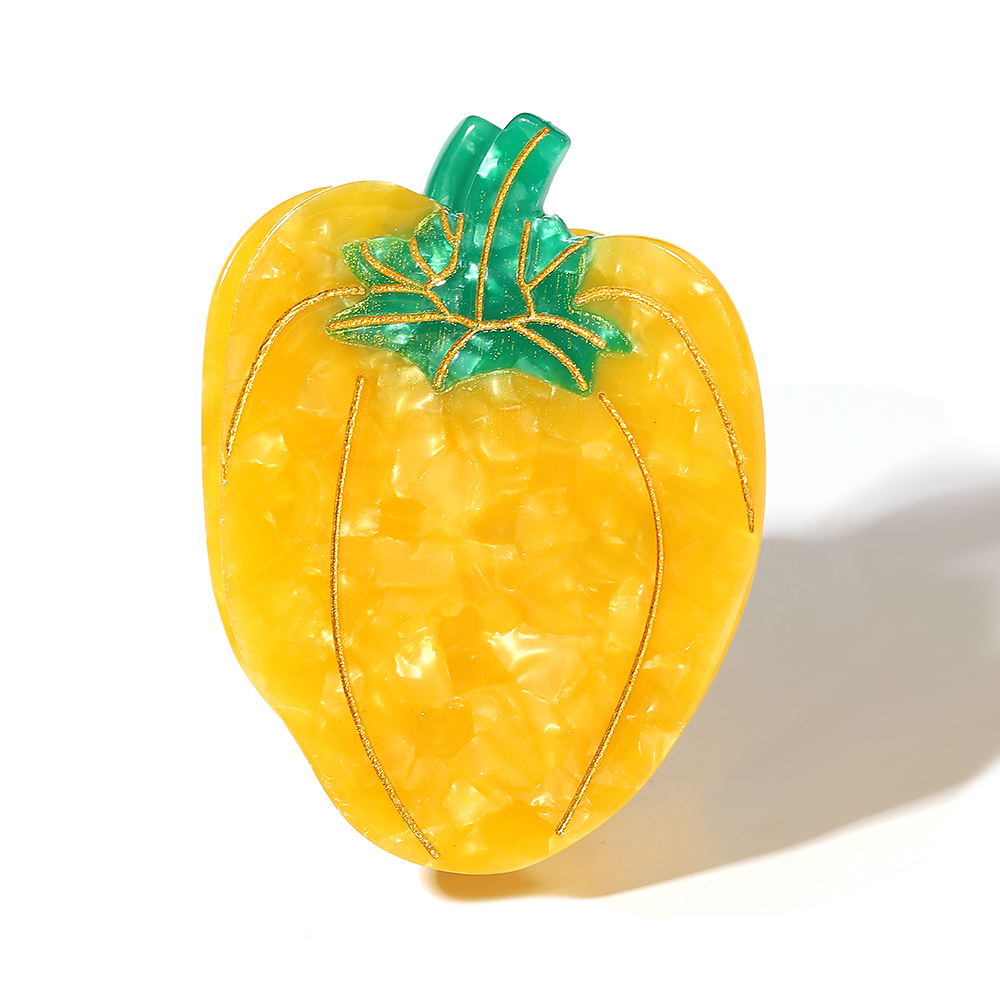 Women'S Yellow Accessories - New Acetate Oversize Yellow Pepper Heawear