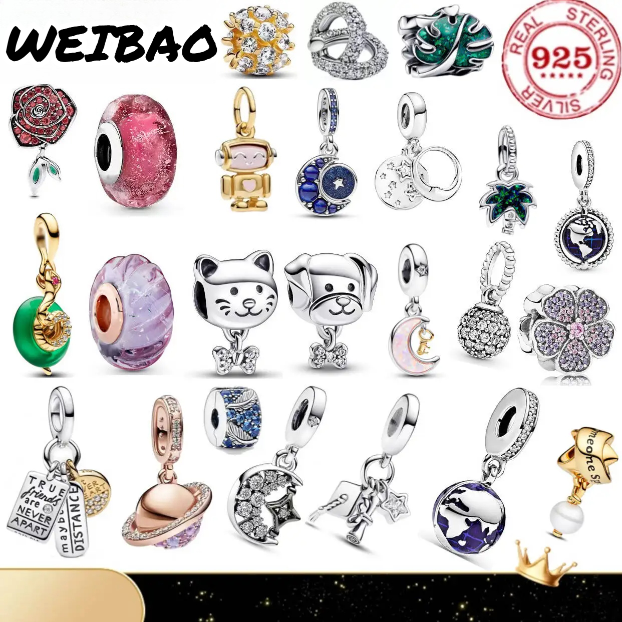 Women Accessories For Gift - 925 Pure Silver Pendant: Exquisite Sun