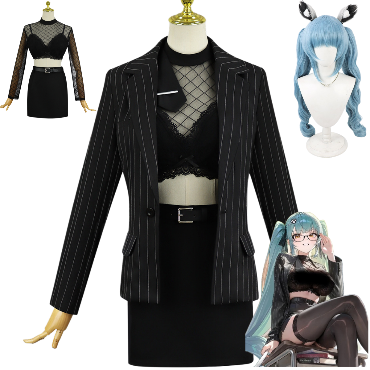 Women'S Accessories For Neck - Game Privaty Cosplay Costume Privaty Strict