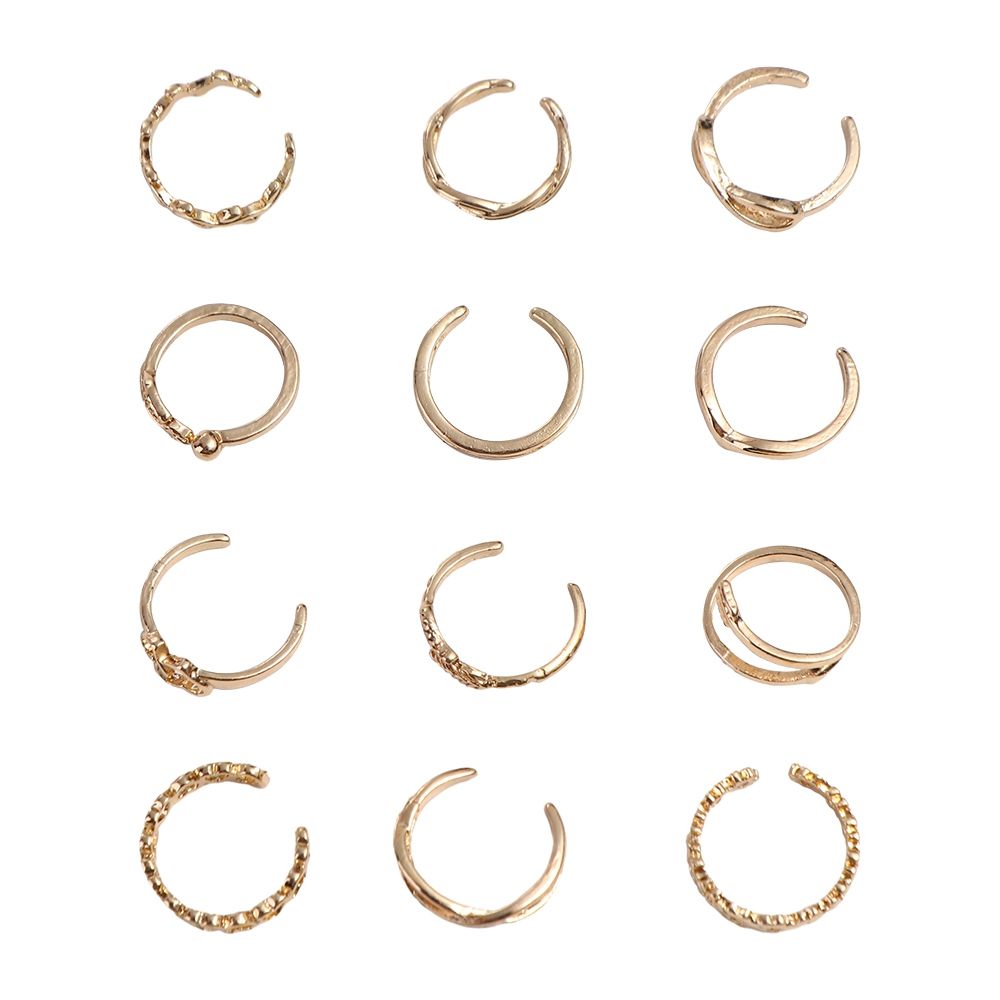 Women'S Korean Accessories - Beach 12pcs/Set Open Simplicity Heart Shape