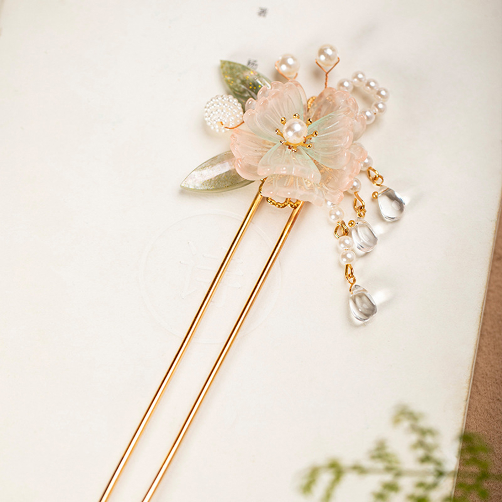 Pearl Hair Pin - U Shaped Hair Sticks Forks White