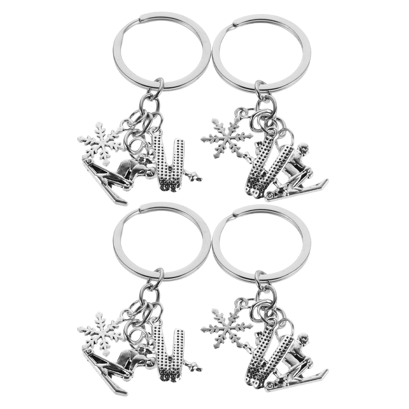 4Pcs Ski Keychain Bulk Winter  - đánh giá và giá Women'S Accessories Handbags