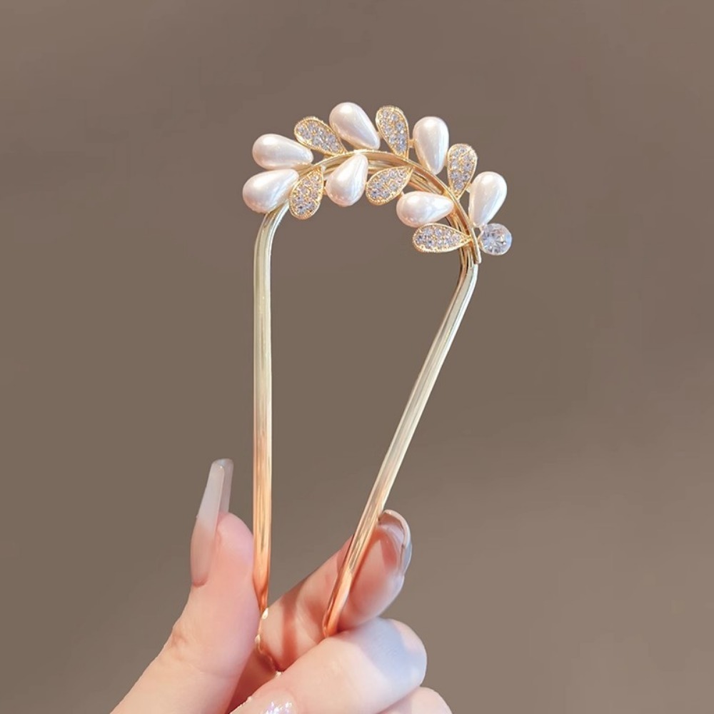 1pc Fashion U-shaped Metal She - đánh giá và giá Pearl Hair Pin