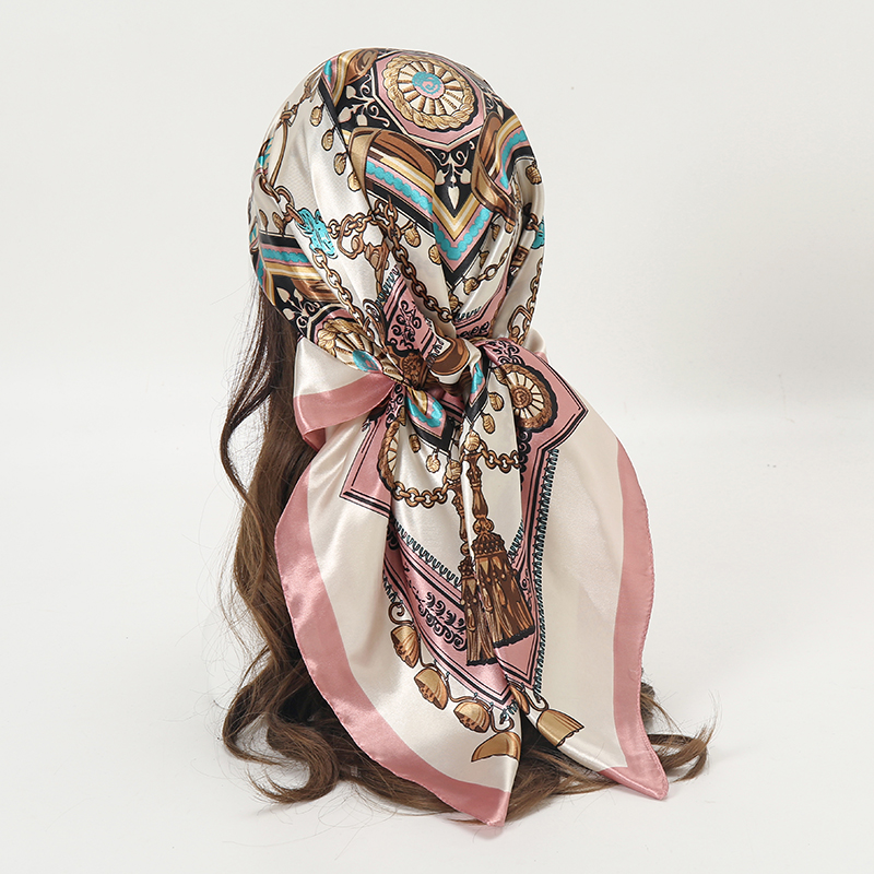 Satin Square Scarf Women Musli - đánh giá và giá Women'S Accessories