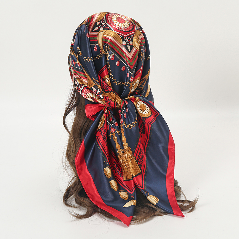 Satin Square Scarf Women Musli - đánh giá và giá Women'S Accessories