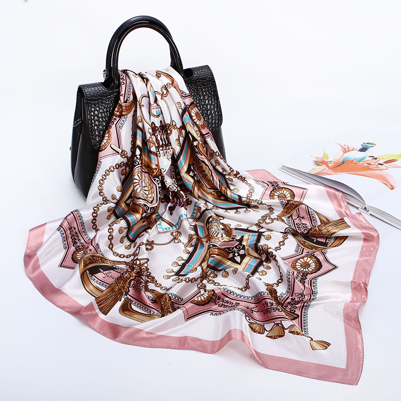 Satin Square Scarf Women Musli - đánh giá và giá Women'S Accessories