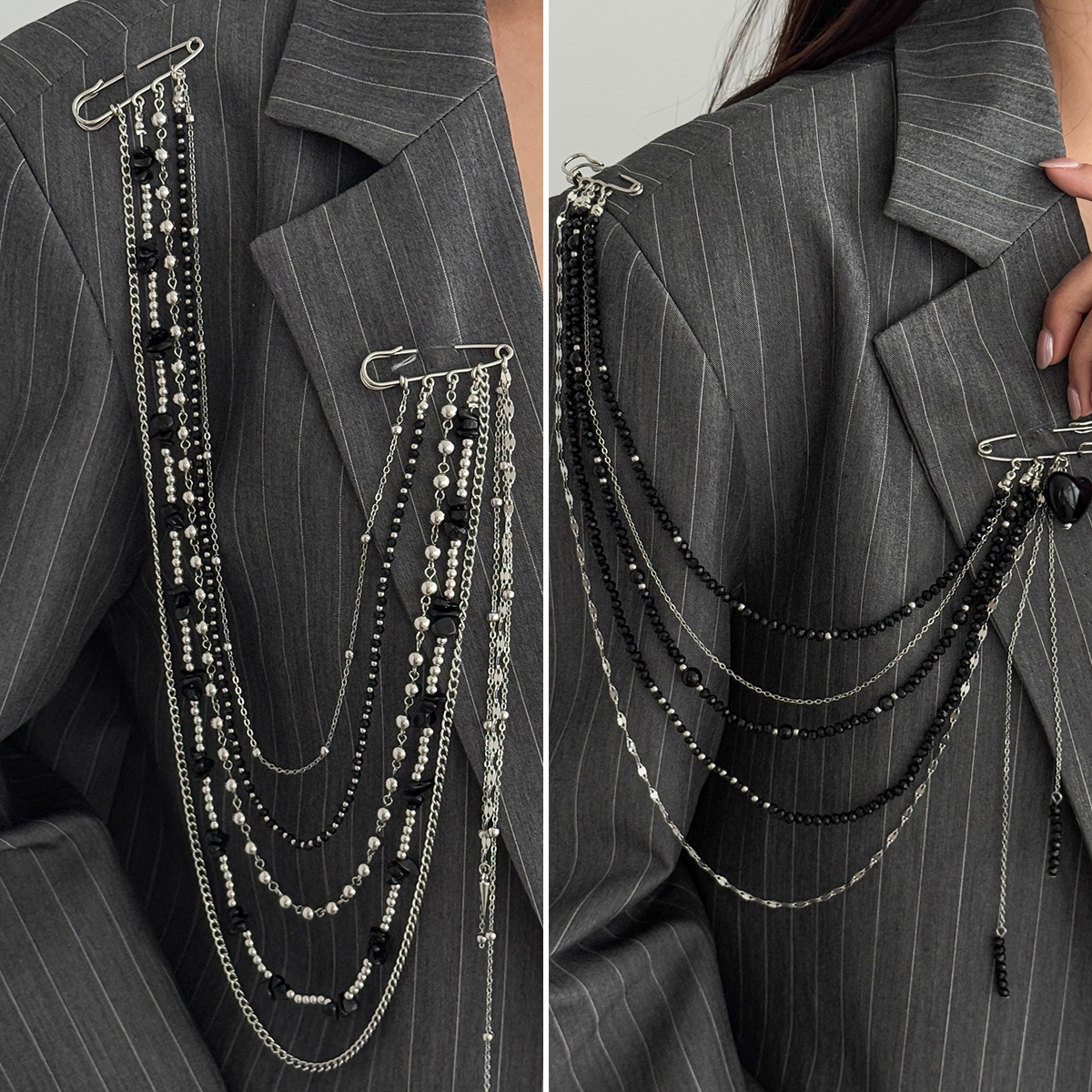 Punk Hip Hop Long Crystal Broo - đánh giá và giá Women'S Accessories