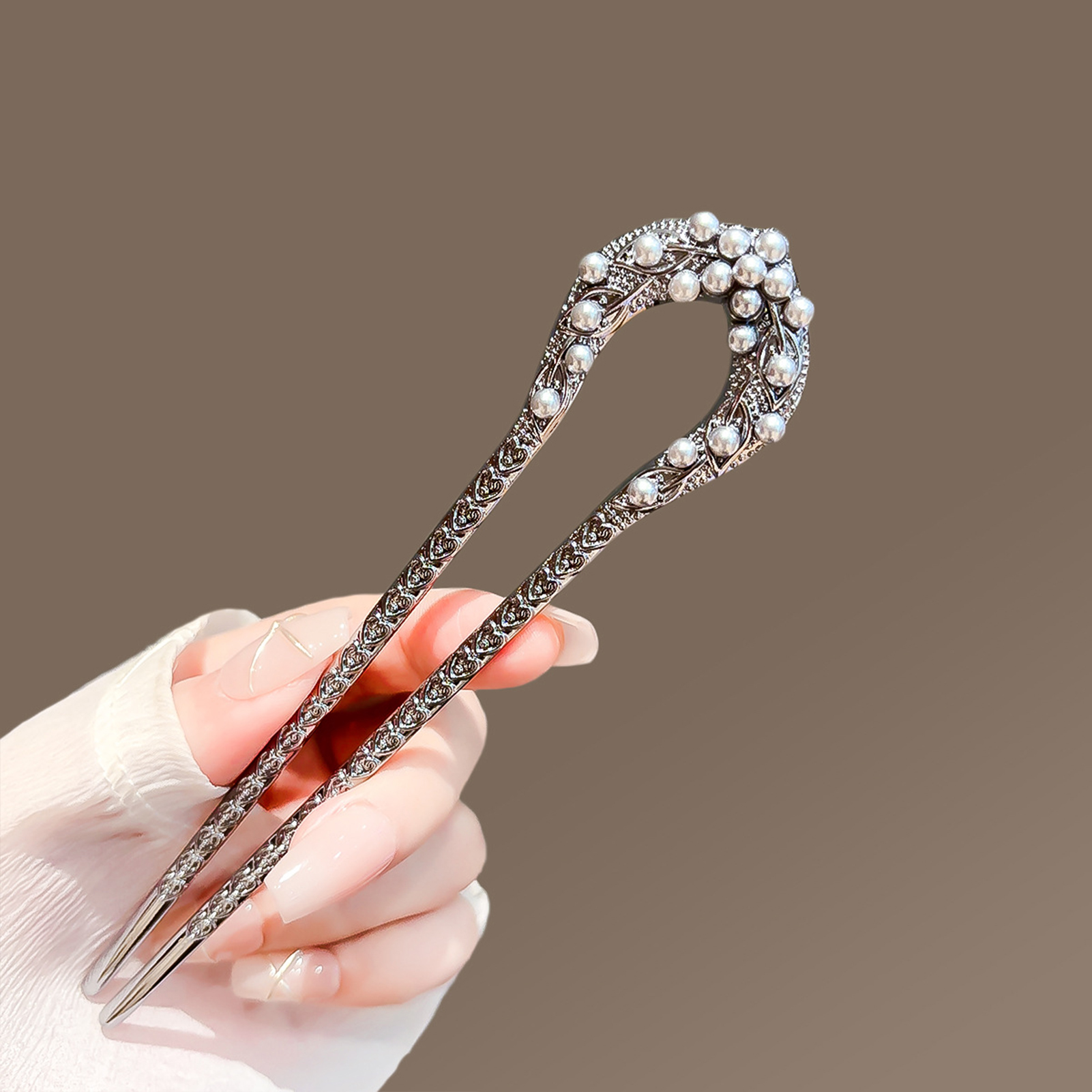 Fashion Metal U Shape Hair Cli - đánh giá và giá Pearl Hair Pin
