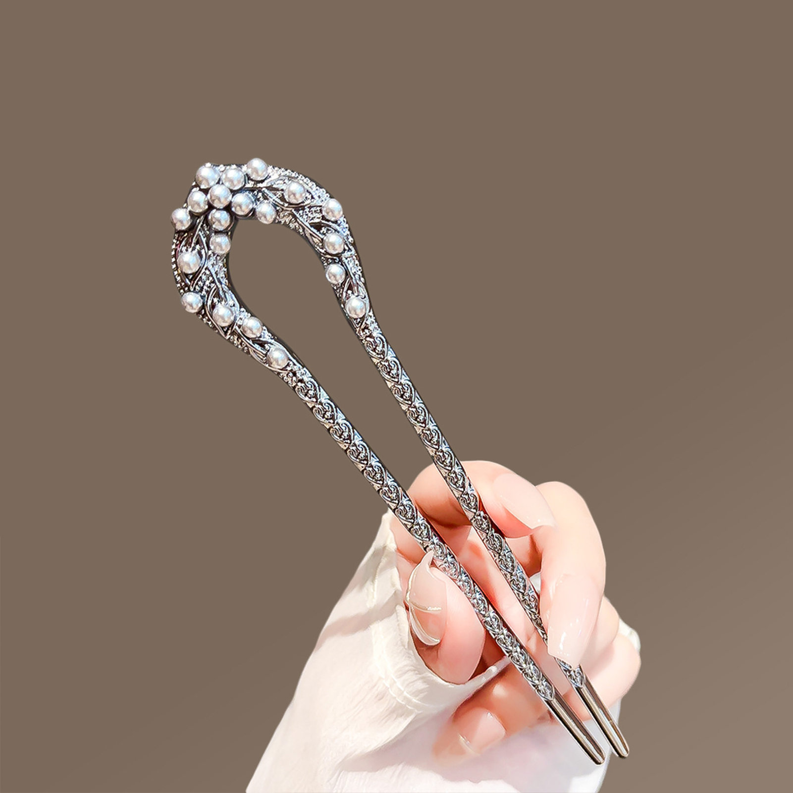 Fashion Metal U Shape Hair Cli - đánh giá và giá Pearl Hair Pin