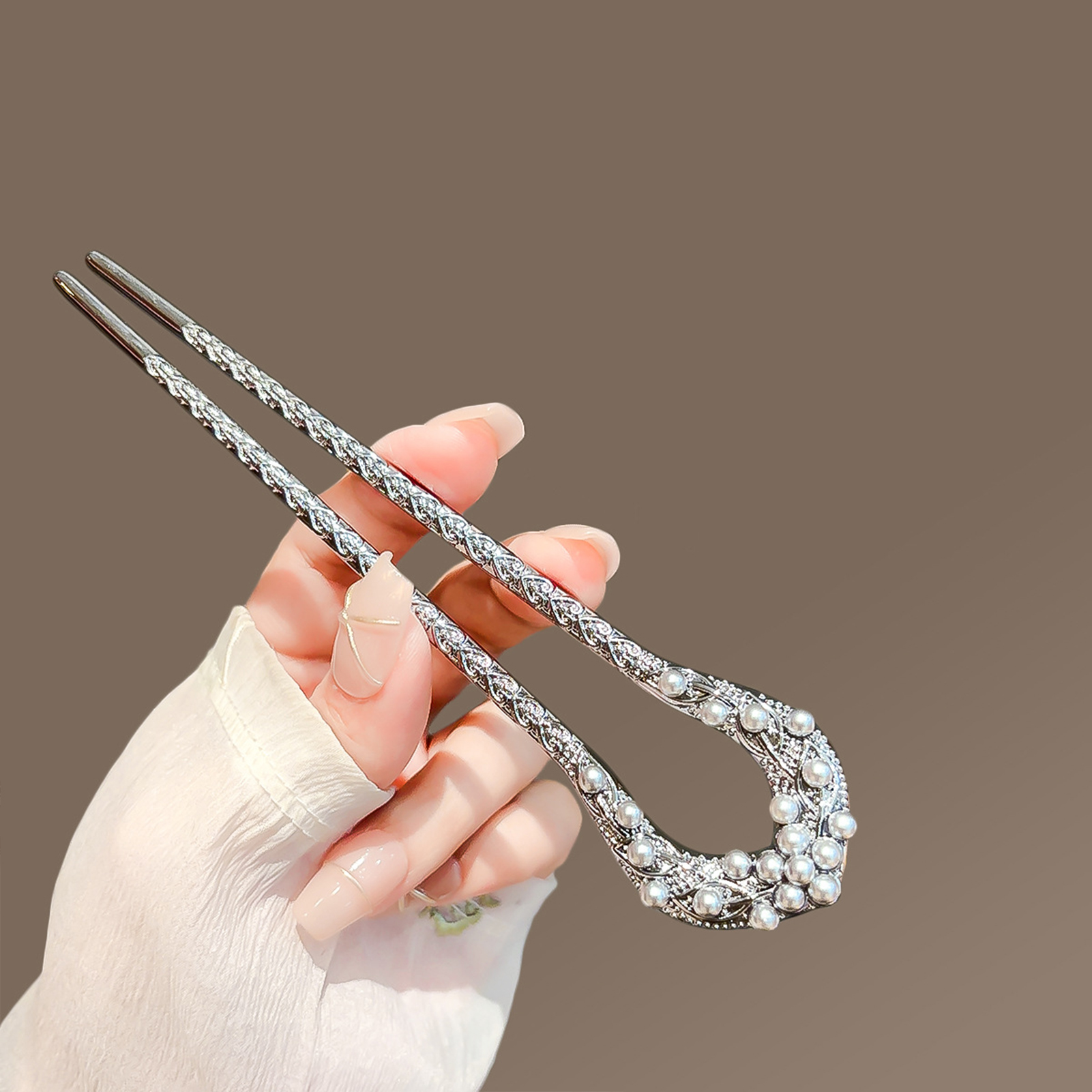 Fashion Metal U Shape Hair Cli - đánh giá và giá Pearl Hair Pin
