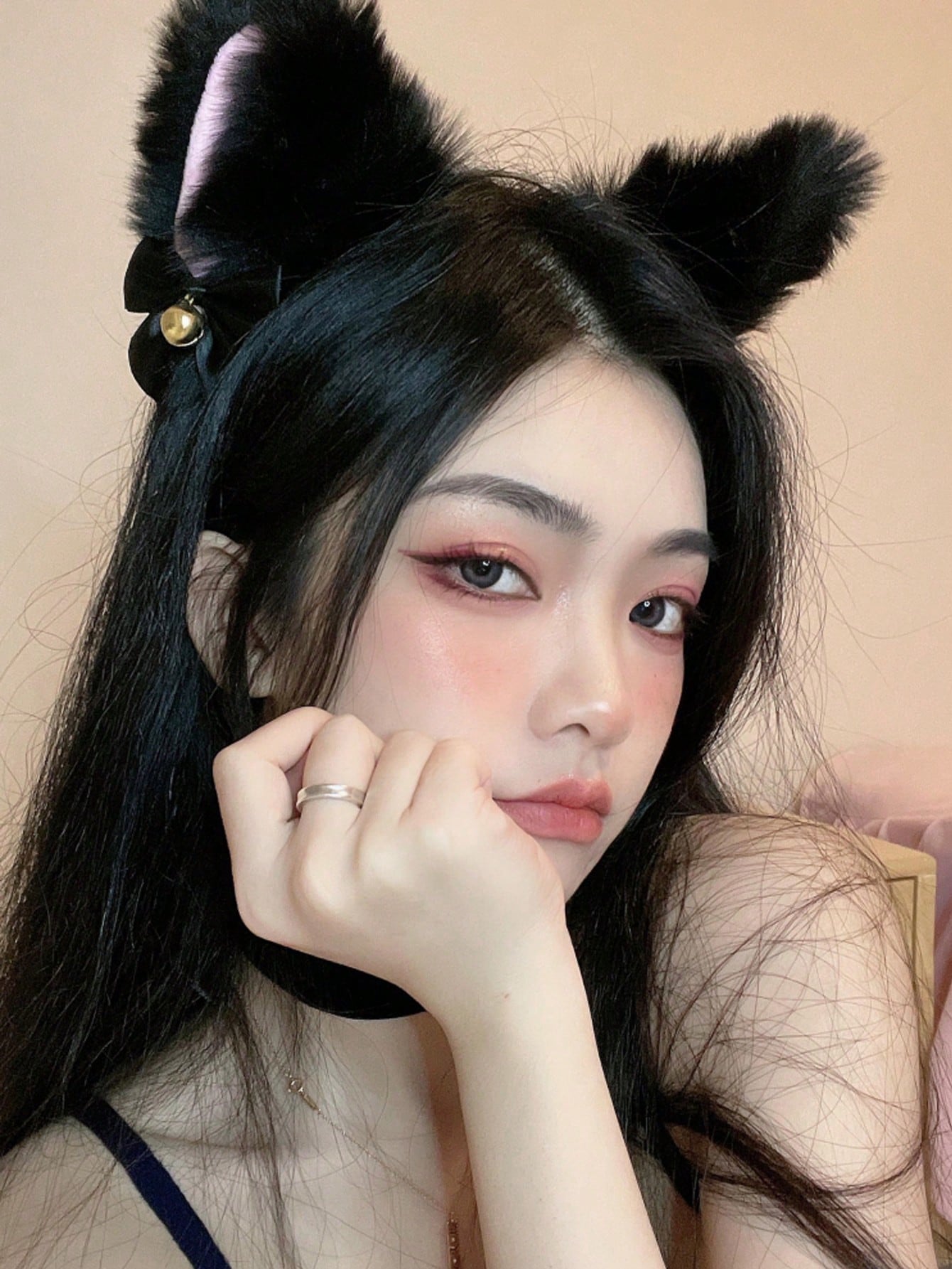 Black Fuzzy Cat Ear Hairband W - đánh giá và giá Women'S Yellow Accessories