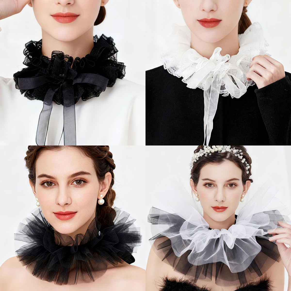 Fashion Tulle Ruffle Collar Fo - đánh giá và giá Women'S Accessories Louis Vuitton