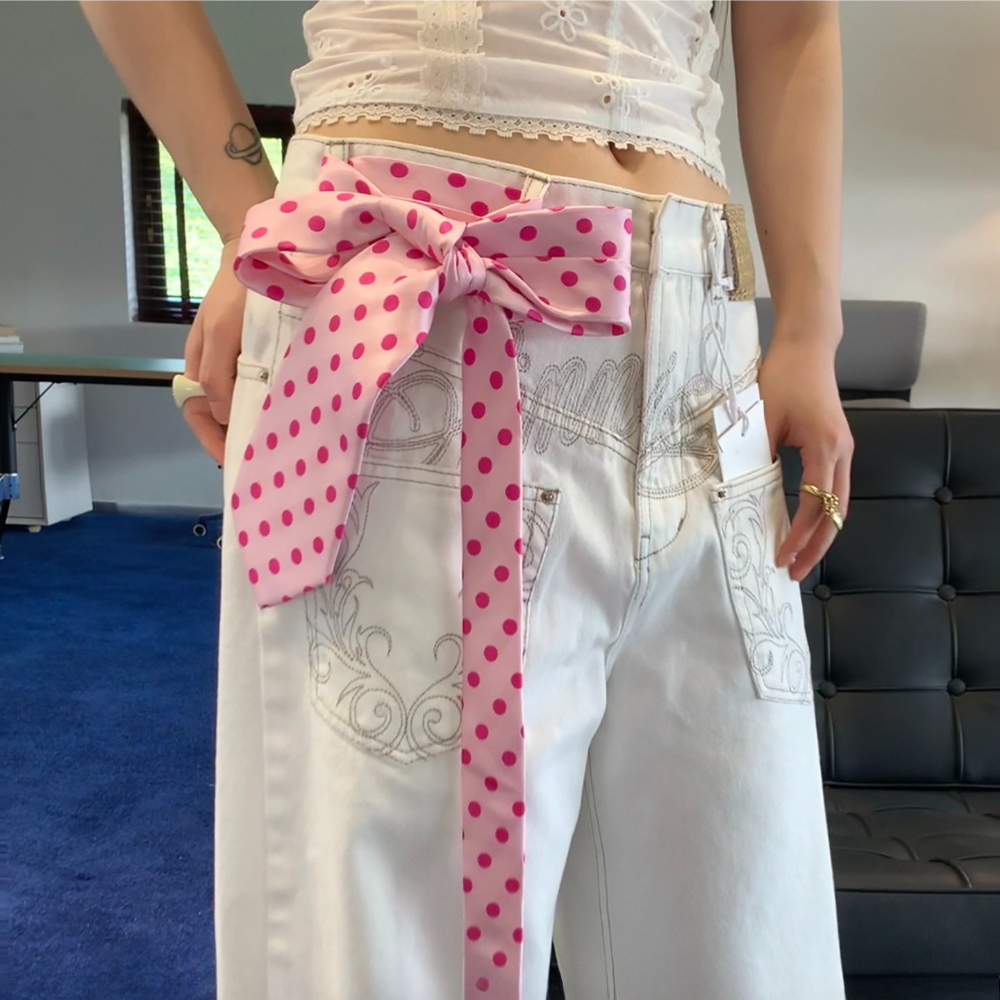 Vintage Korean Ins Polka Dot W - đánh giá và giá Women'S Korean Accessories