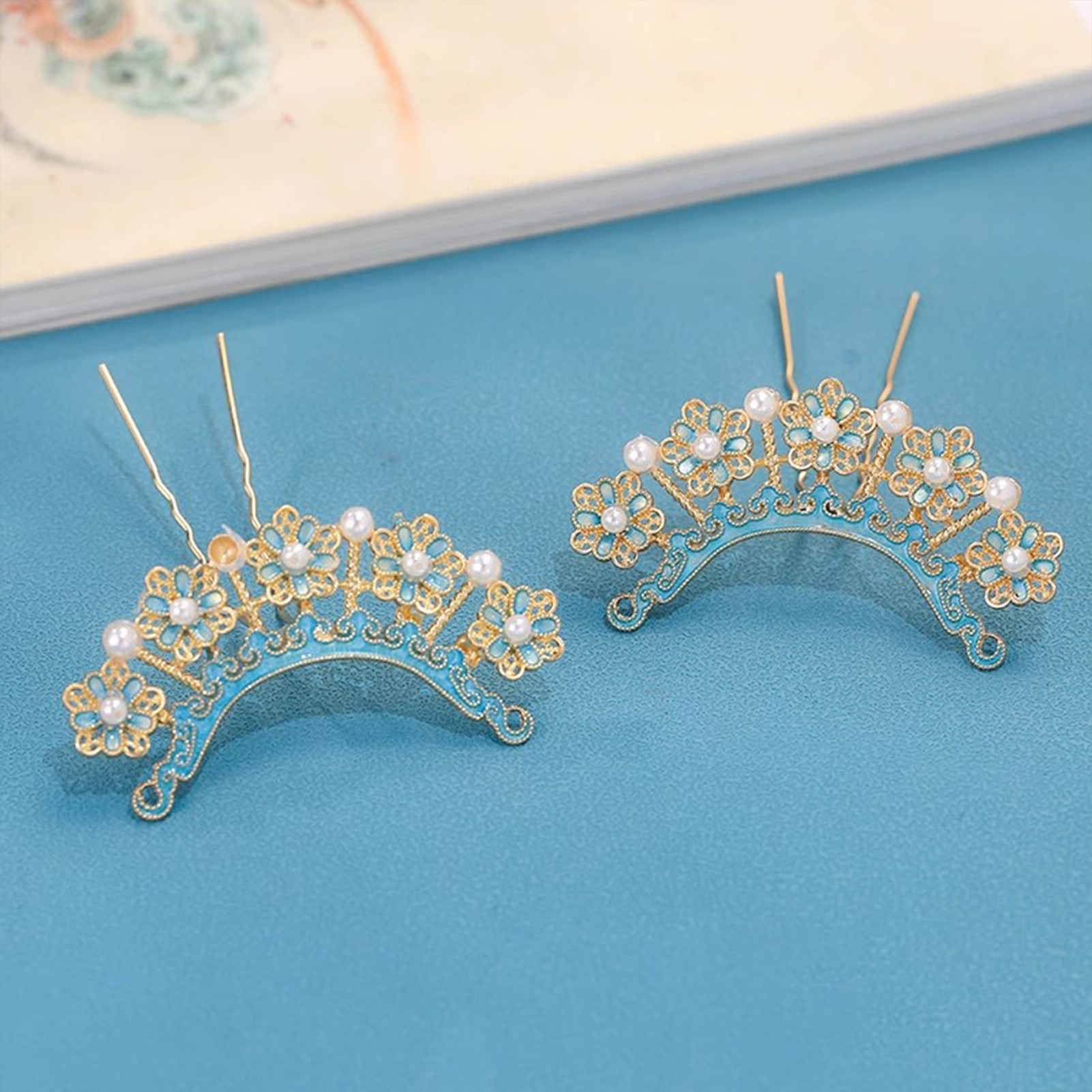 Traditional Enamel Hairpins wi - đánh giá và giá Pearl Hair Pin