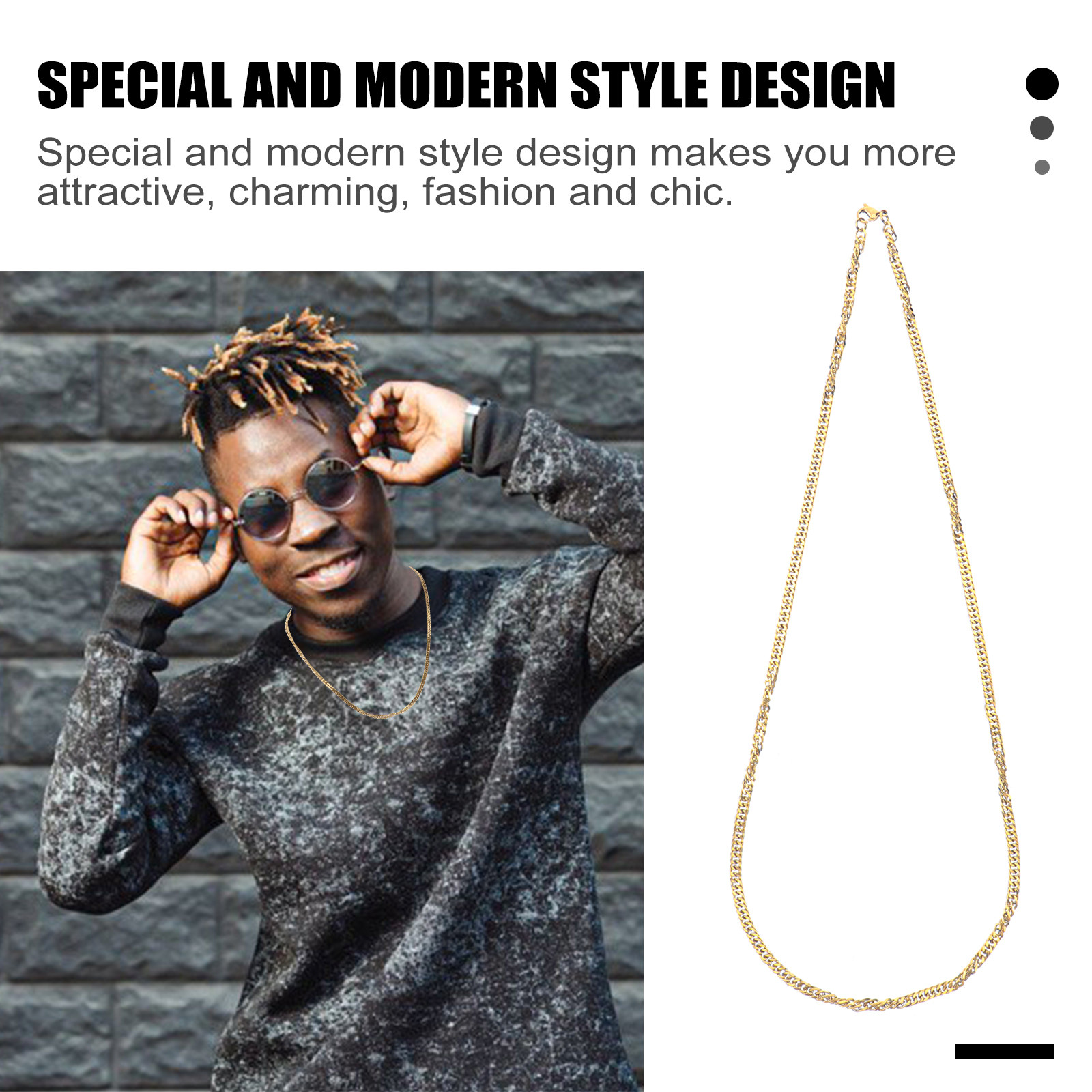 1Pcs Golden Double Buckle Chai - đánh giá và giá Women'S Accessories For Neck