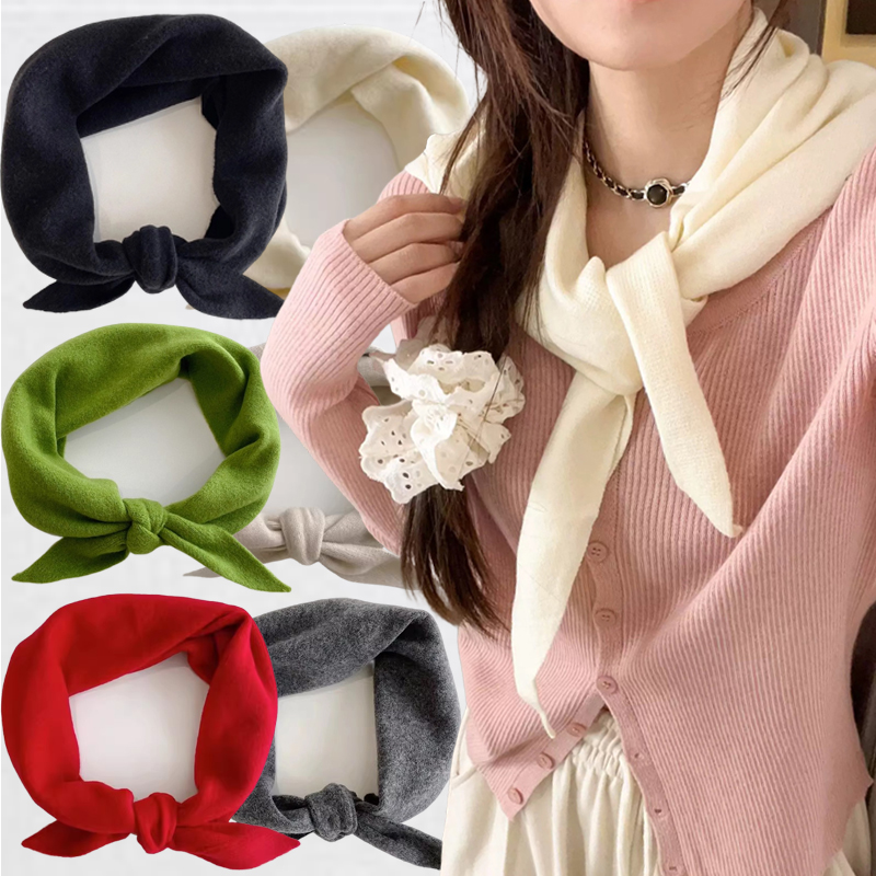 Wool Knitted Triangle Scarf Wa - đánh giá và giá Women'S Korean Accessories