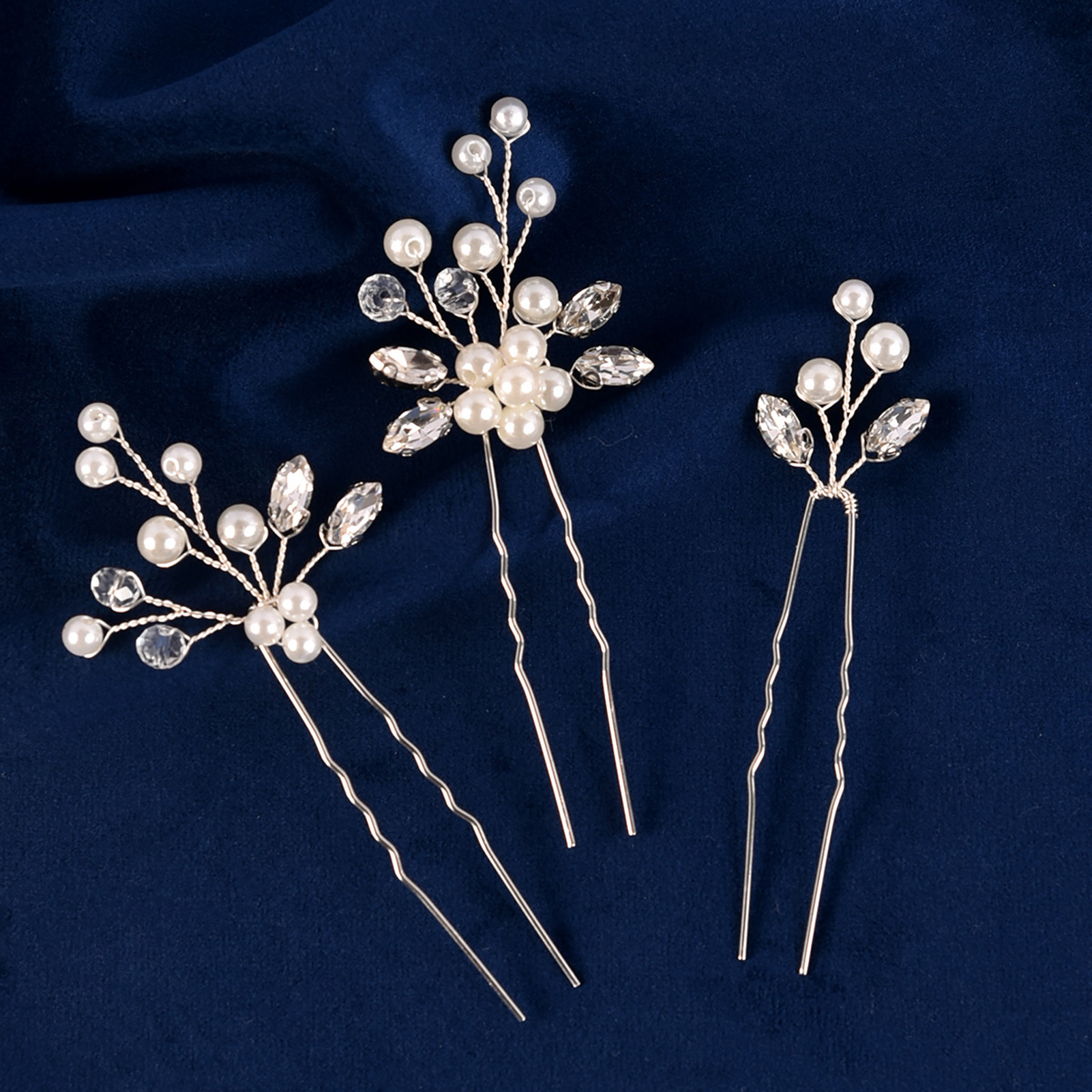 3pcs Bride Hairpin Trendy Hair - đánh giá và giá Pearl Hair Pin