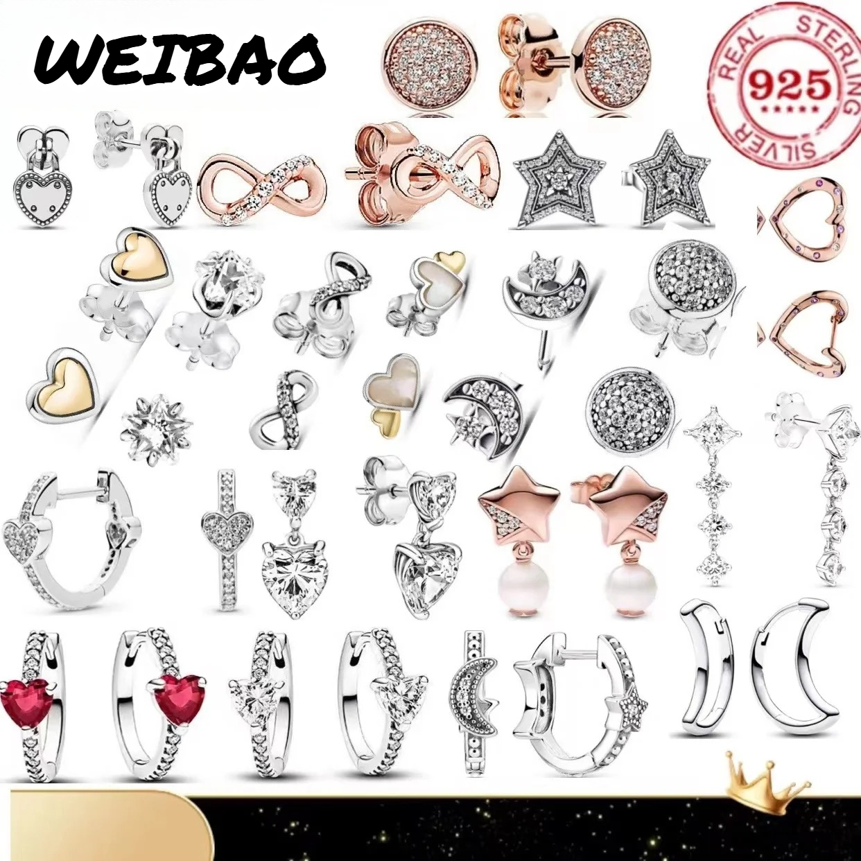 Classic 100%925 pure silver st - đánh giá và giá Women Accessories For Gift