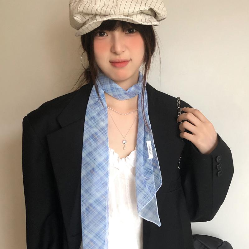 Korean Long Scarves Plaid Flor - đánh giá và giá Women'S Korean Accessories