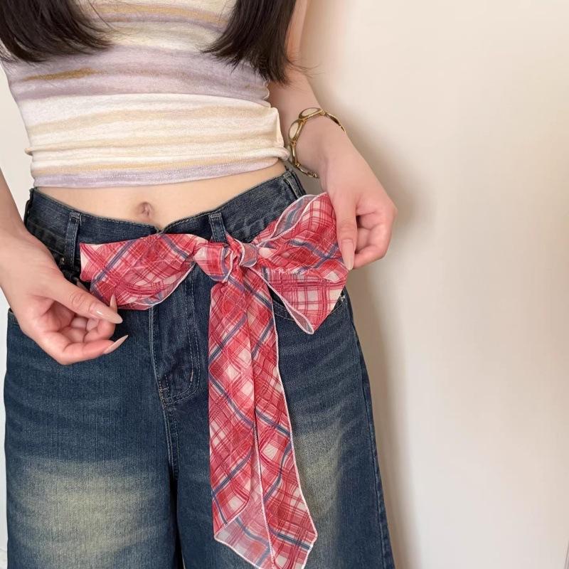 Korean Long Scarves Plaid Flor - đánh giá và giá Women'S Korean Accessories