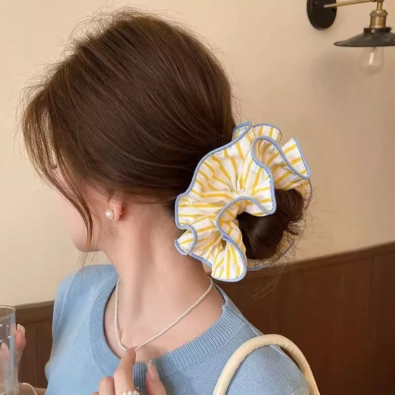 Yellow Striped Hair Ring Femal - đánh giá và giá Women'S Yellow Accessories