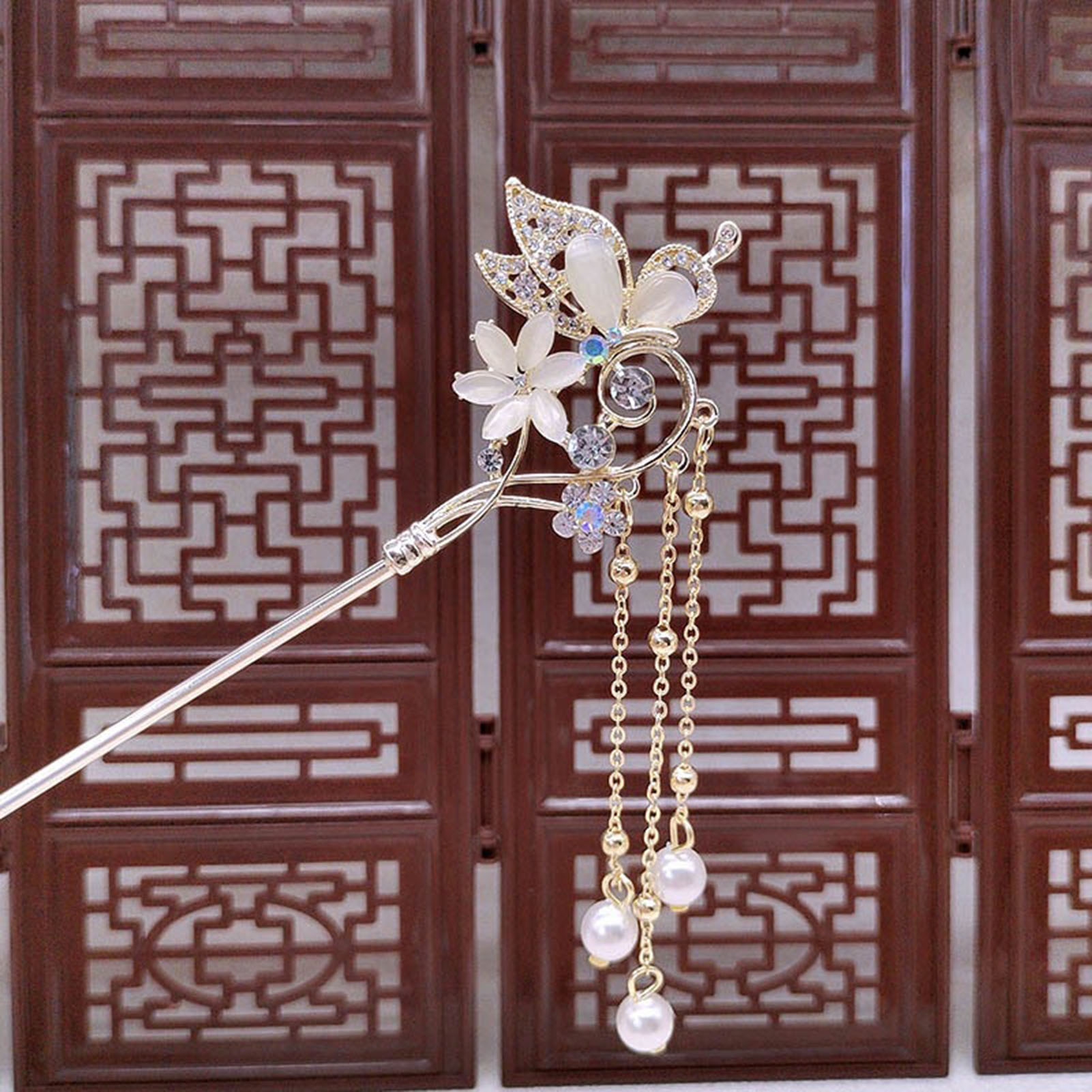 Female Hair Stick Hairpin Cat  - đánh giá và giá Pearl Hair Pin