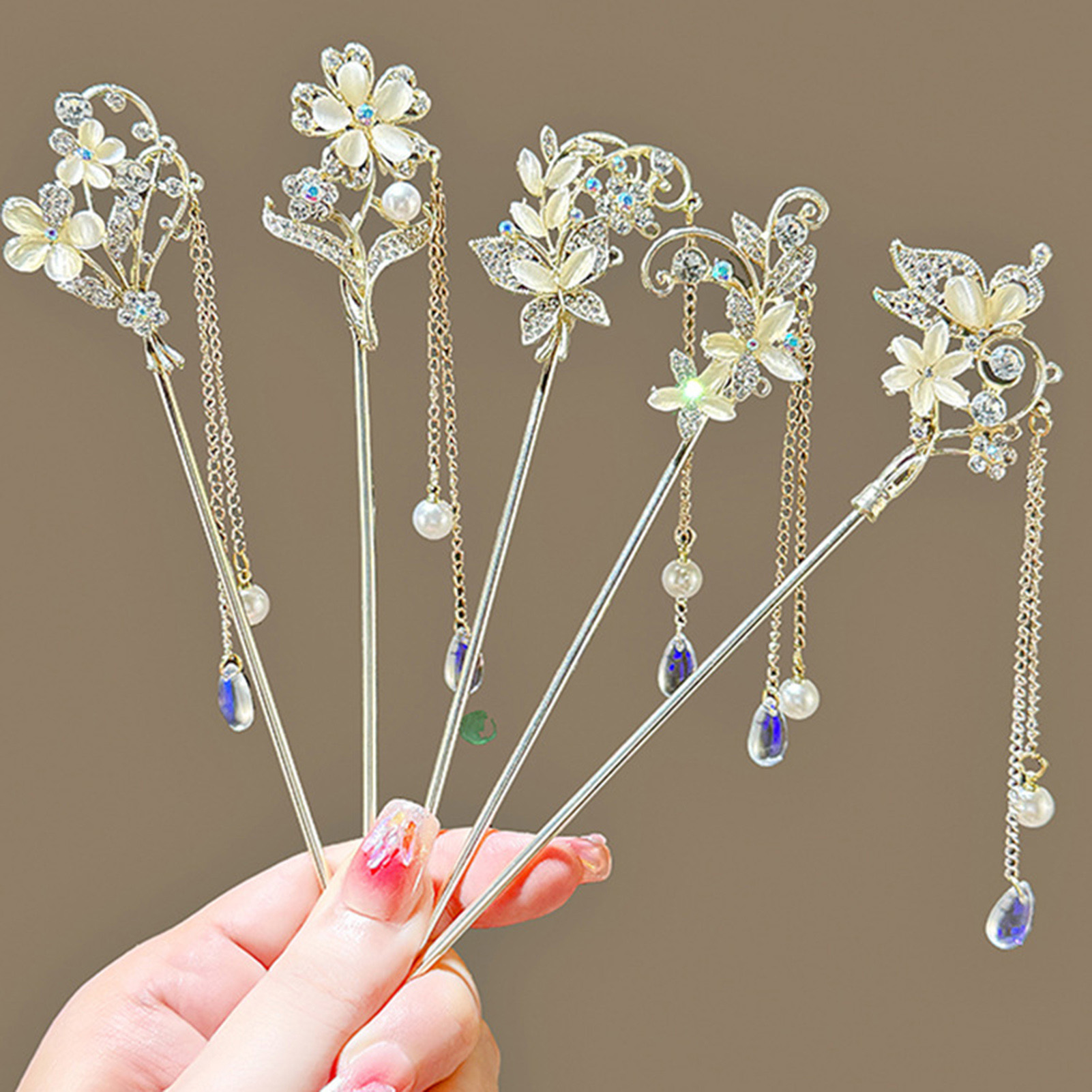 Female Hair Stick Hairpin Cat  - đánh giá và giá Pearl Hair Pin