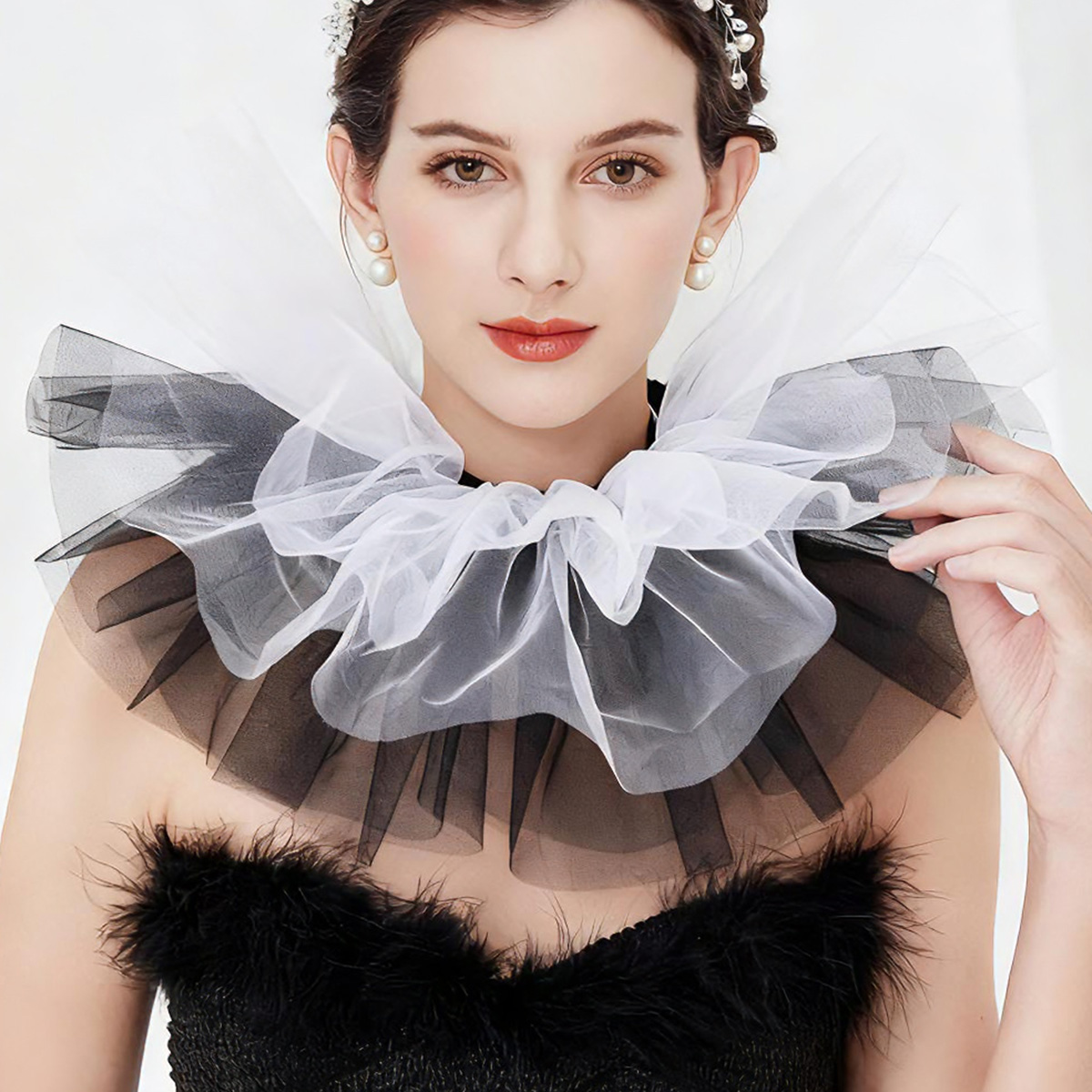 Efily French Court Style Lace  - đánh giá và giá Women'S Accessories Louis Vuitton
