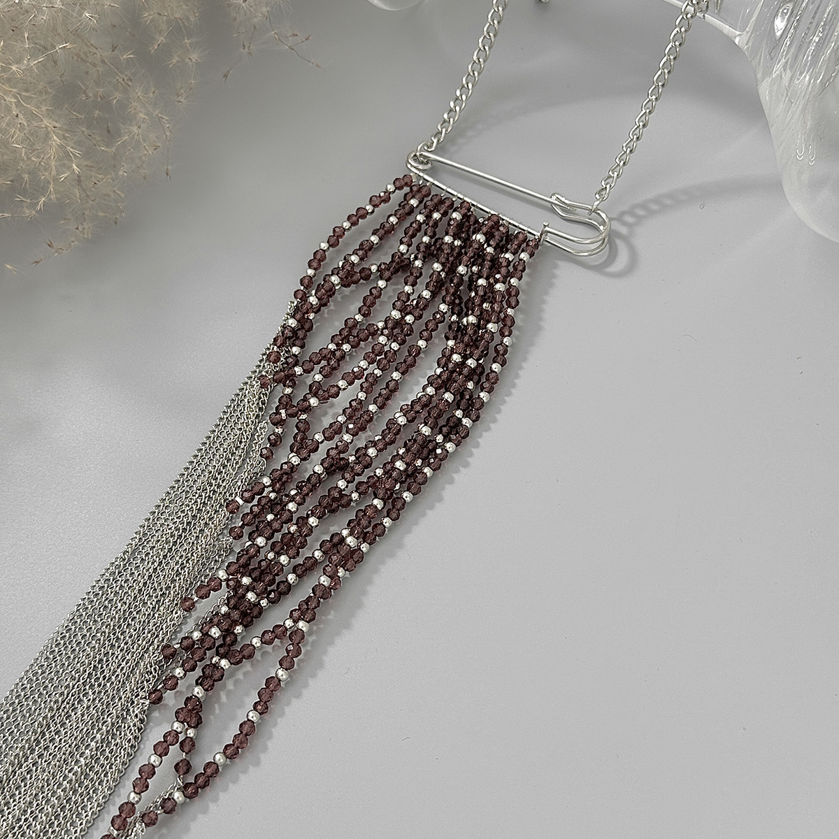 Silver Color Tassel Chain Broo - đánh giá và giá Women'S Accessories