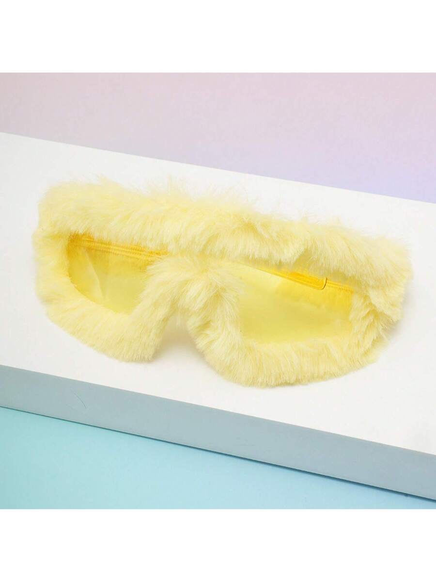 Furry Yellow Fashion Sunglasse - đánh giá và giá Women'S Yellow Accessories