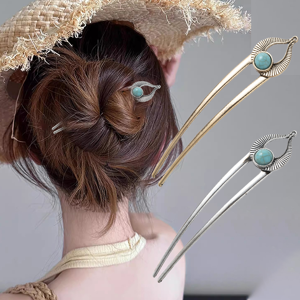 Egypt Turquoise U Shape Hair F - đánh giá và giá Pearl Hair Pin
