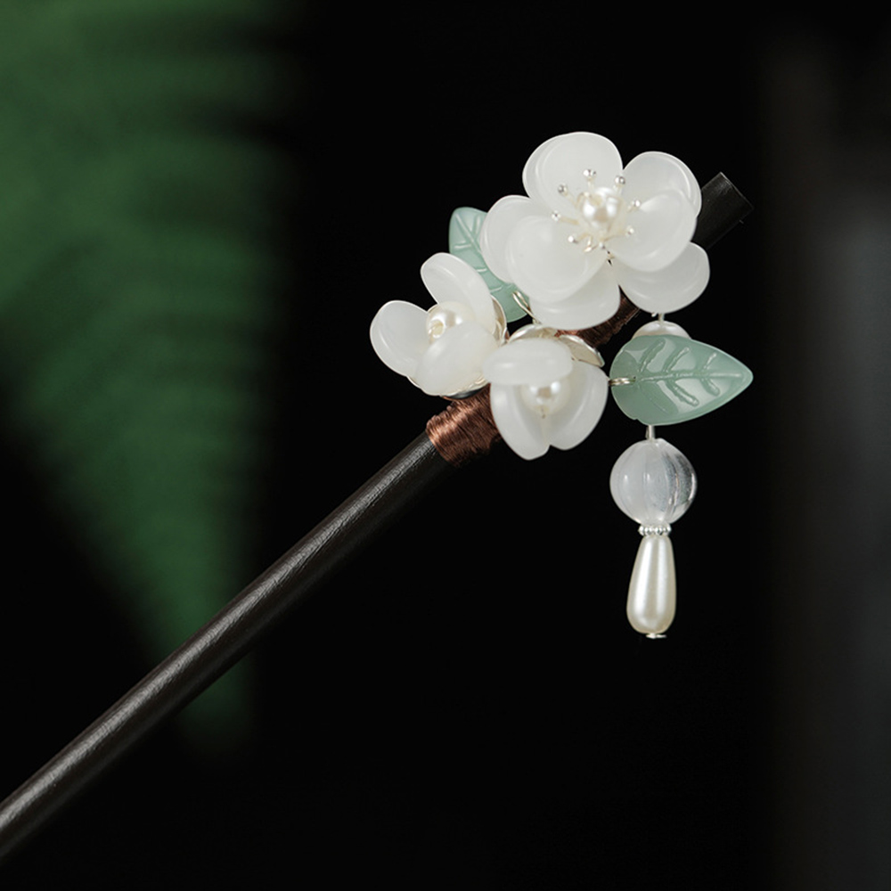 Retro Flower Hairpin With Pear - đánh giá và giá Pearl Hair Pin